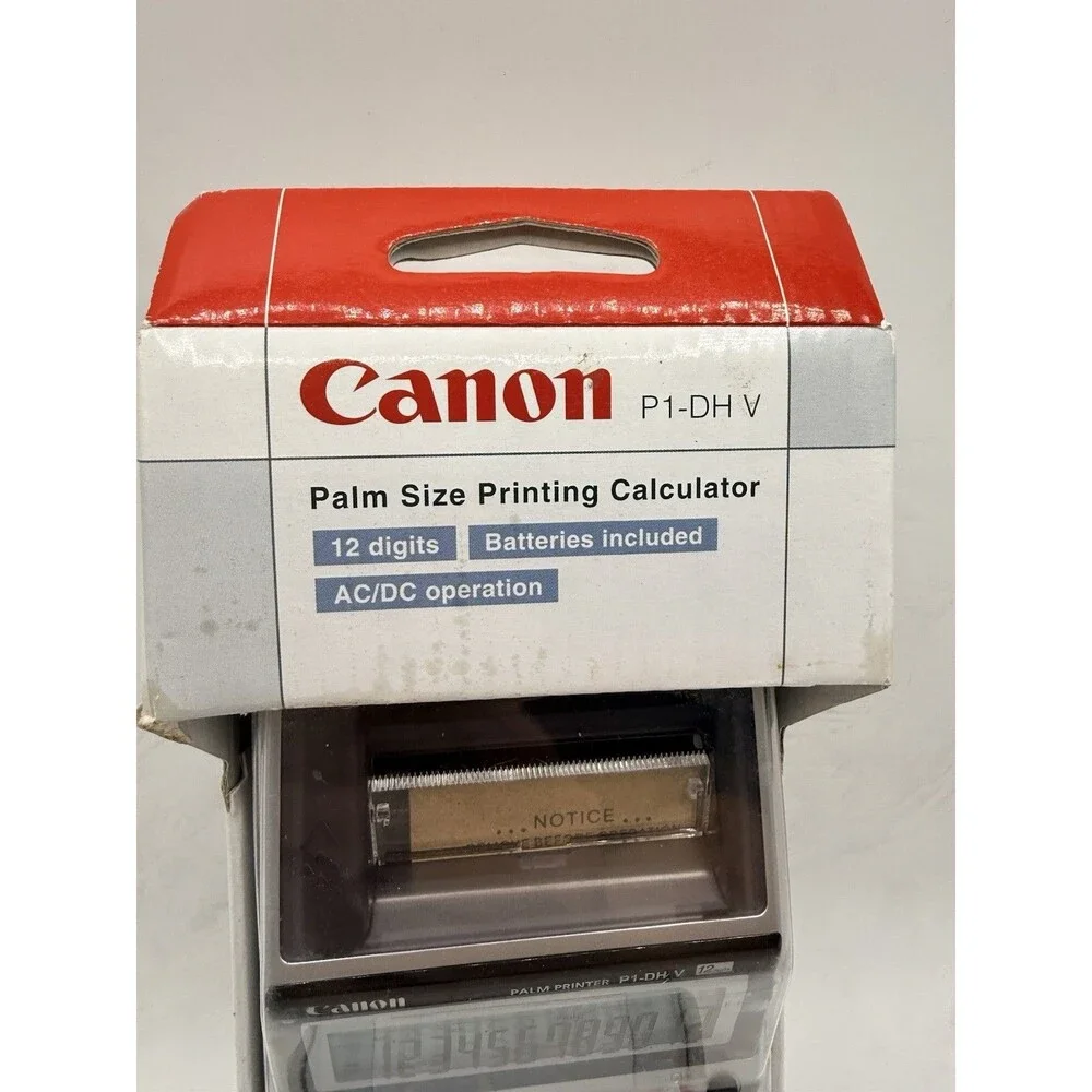 Canon P1-DHV P1DHV Palm Size Printing Calculator